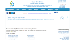 Desktop Screenshot of cruiseshipsinking.com